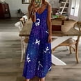 thumbnail image 4 of Stargate galaxy glyphs Sleeveless Dress Dresses Long dress, 4 of 6