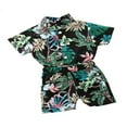 thumbnail image 3 of MesaSe Boys Summer Set Short Sleeve Turn-down Collar Shirt Shorts, 3 of 5