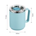 thumbnail image 3 of Tazas De Café Con Leche Taza de café capuchino, taza de café reutilizable creativa, doble pared para oficina escolar Tmvgtek Libre de BPA, 3 of 7