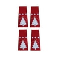 thumbnail image 1 of Wweixi 4 Pieces/Set Christmas Tree Dinnerware Holder Bag Storage Pouch Decoration Organizer Fork Spoon Festival Party Red, 1 of 8