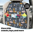 thumbnail image 5 of Naloa Llama and Cactus 2Pcs Anti-Kick Back Seat Cover Kick Mat, Car Seat Protector with 3 Storage Pockets, 5 of 8