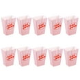 thumbnail image 1 of Shisuyan 10pcs Stripes Paper Popcorn Boxes Disposable Containers Tableware Baby Shower Birthday Party Supplies for Home Shop, 1 of 8