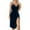 Navy, variant on PMVFHDE Nightgowns For Women Longer Velvet Lace Nightgowns Deep V Chemise Lingerie Nightdress Split Hem Sleeveless Sleepwear For Elegant Nights Green,L