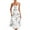 White, variant on Sakmal Mid-Length Sundresses for Women 2024 White Square Neckline Sleeveless Pleated Graphic Sexy Slip Dress
