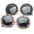thumbnail image 2 of 2024 Diamond Rhinestone Sunglasses for Women Exaggerated Personality Female bling Party Sun Glasses Female Shades UV400, 2 of 7