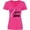 Cyber Pink, variant on Inktastic Breast Cancer Awareness I Support My Auntie with Pink Ribbon Women's V-Neck T-Shirt
