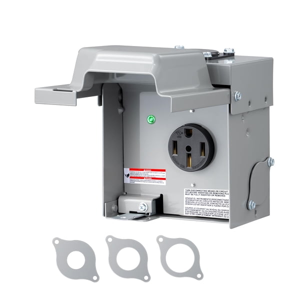 Caja de toma de corriente para RV DEWENWILS 50A 125V/250V NEMA 14-50R ETL