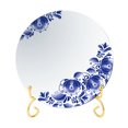 thumbnail image 3 of KAKOWELY display stand 5 Inch Chic Iron Display Stand Desktop Dish Holder Decorative Crafts Display Rack for Plate Picture Frame Artwork (Golden)3.15"X3.15"X4.92", 3 of 5