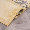 thumbnail image 5 of World Rug Gallery Abstract Design Distressed Area Rug - Yellow 5'x7', 5 of 9