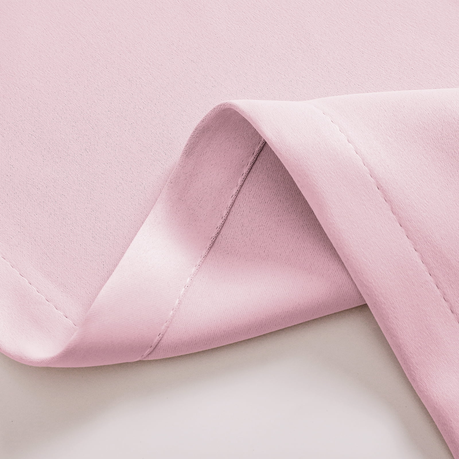 Pink Curtains 63 Inch Long- Blackout Curtains with Voile Sheer Drapes Thermal Pink Window Treatments with Tie-Backs for Kids/Girls Bedroom Nursery Living Room, Elegant, 1 Panel
