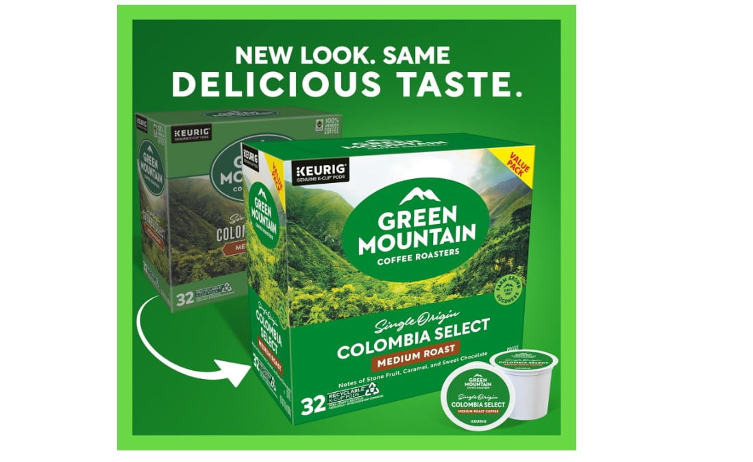Green Mountain Coffee Roasters Colombia Select Coffee, Keurig Single-Serve K-Cup pods, Medium Roast, 32 Count