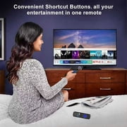 2pcs Universal Remote Controller for All Roku Smart TVs, Compatible with Hisense, Onn, Philips, Proscan, Roku Plus/Pro/Select Series, Sharp, TCL, Westinghouse Roku TV Models (Not for Roku Stick/Box)