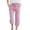 Pink, variant on HAOTAGS Girls Capri Pants Size 10-12,Side Pockets Casual Plaid Print with Drawstring Waist Summer Pants Blue