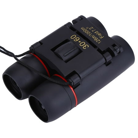 30x60 Mini Lightweight Binocular Metal Dual Focusing Binoculars Clear Bird Watching Great for Outdoor Sports Games and