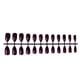 thumbnail image 2 of Juego de 24 piezas de uñas postizas DIY Qarigey Morado oscuro, 2 of 5