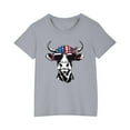 thumbnail image 5 of BRGZLK Boys Girls July 4Th Patriotic T-Shirts Fashion Independence Day Print Round Neck Tees Casual Short Sleeve Cotton Tops Gray 3-4 Years, 5 of 6