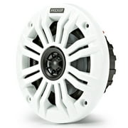 Kicker 45KM44 Coaxial 4 Inch 4-Ohm Audio Speakers, Charcoal & White Covers, Pair