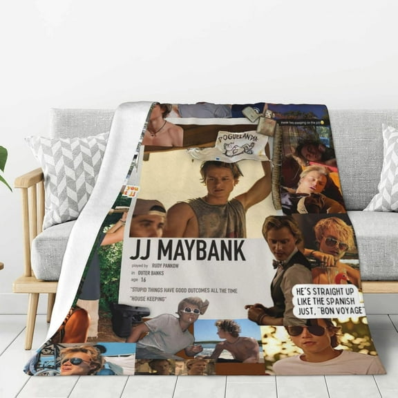 Flannel Blanket JJ Character Maybank Nap Blanket Air Conditioning Blankets Couch Bed Office Blankets Soft and Cozy 50"X40"