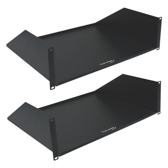 Cmple Wavenet 19Inch Wide 3U Cantilever Rack Mount Shelf, Weight Capacity 50Lb,