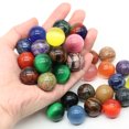 thumbnail image 3 of Bolas redondas de cristales naturales de 20 mm, amatista, cuarzo, piedra no porosa, esferas de piedras preciosas para hacer collares, pulseras y joyas, 3 of 5
