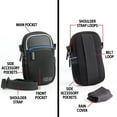thumbnail image 3 of Compact Camera Bag by USA Gear with Rain Cover and Shoulder Sling Strap - Works With Olympus Tough TG-4 , TG-860 , TG-870 / Pen E-PL7 and Many Other Compact Cameras, 3 of 8