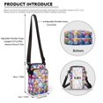 thumbnail image 6 of HELLHERO Cats Pattern 4.33"x1.97"x7.09" Shoulder Bag, Adult with Vintage, 6 of 7