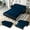 74.8'' Blue, variant on 74.8'' Pull Out Sofa Bed Queen, Convertible Sleeper Sofa Couch, Velvet Loveseat Recliner, Comfy Cloud Futon Couch for Living Room, Apartment, Small Space, Bedroom, RV, Pink