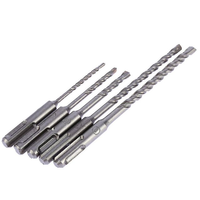 Juego de brocas eléctricas YONGSHENG 5 unids/set 2 pozos 2 ranuras SDS 4mm 5mm 6mm 8mm