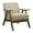 Light Brown, variant on Accent Chair, Midcentury Modern Lounge Chair with Soft Thick Upholstery & Solid Wood Frame Comfy Single Sofa Armchair for Living Room/Bedroom/Reading, Light Brown