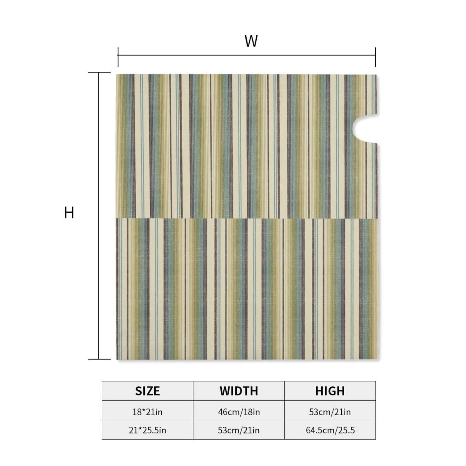 Xecao Colourful stripes for Mailbox Cover with Magnetic Strips, Waterproof and Sunscreen, Adds a Decorative Touch to Your Garden Yard-25.5x21 in