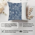 thumbnail image 2 of Ethan Taylor Botanical Throw Pillow Soft Cushion Cover 'William Morris Botanical Pattern VII Botanicals Cottagecore' Classic Pattern Decorative Square Accent Pillow Case, 16x16 Inches, Blue, Gray, 2 of 5