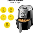 thumbnail image 2 of ZJQYDS Chefman TurboFry 2-Quart Air Fryer, Personal Compact Healthy Fryer w/ Adjustable Temperature Control, 60 Minute Timer and Dishwasher Safe Basket, Black, 2 of 16