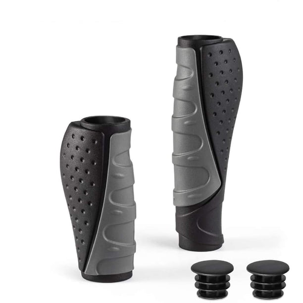 Empuñaduras de manillar de bicicleta PRUNUS Rubber Ergonomic MTB 90 mm+130 mm