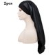 thumbnail image 3 of Gorro de noche largo con banda elástica y seda sintética para dormir, adecuado para cabello largo y grueso, 3 of 6