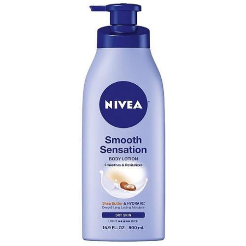 NIVEA Smooth Sensation Body Lotion, Shea Butter & Hydra IQ 16.90 oz (Pack of 2)