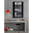 thumbnail image 3 of Office Rules Believe in Yourself Subway Art Vinyl Lettering Wall Sticker Work Quote, 36 X 15 , White, 3 of 4