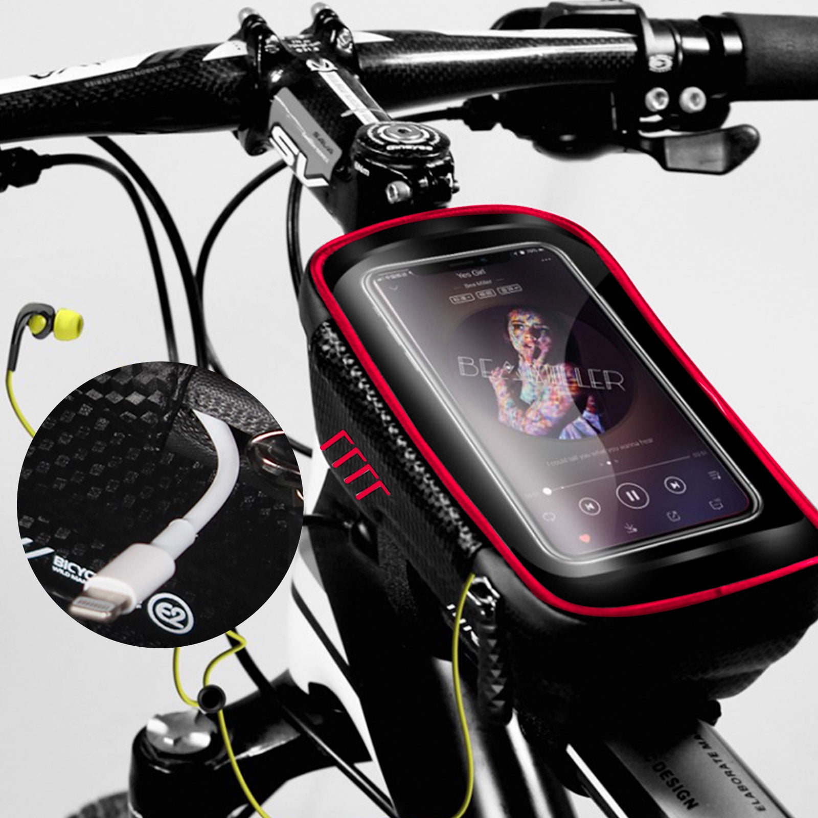 Bicycle Frame Top Tube Bag Waterproof Pannier Pouch Bike Bag Pack Case NIGH