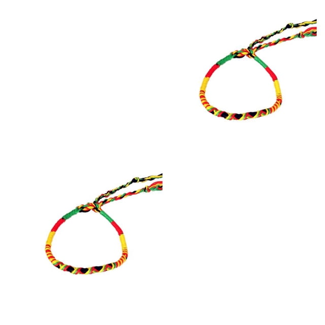 Monstrate Cuerda de estilo étnico, decoración de moda, cuerda trenzada, artesanal, cadena de muñeca de poliéster, joyería decorativa Type2 NO2