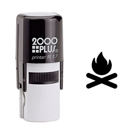 StampExpression - Camping Fire Self Inking Rubber Stamp - Black Ink (W-6224)