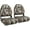 A-High Back-Camo(2 seats), variant on NORTHCAPTAIN Deluxe Camo High Back Folding Fishing Boat Seat,Stainless Steel Screws Included,Camo/Charcoal,2 Seats