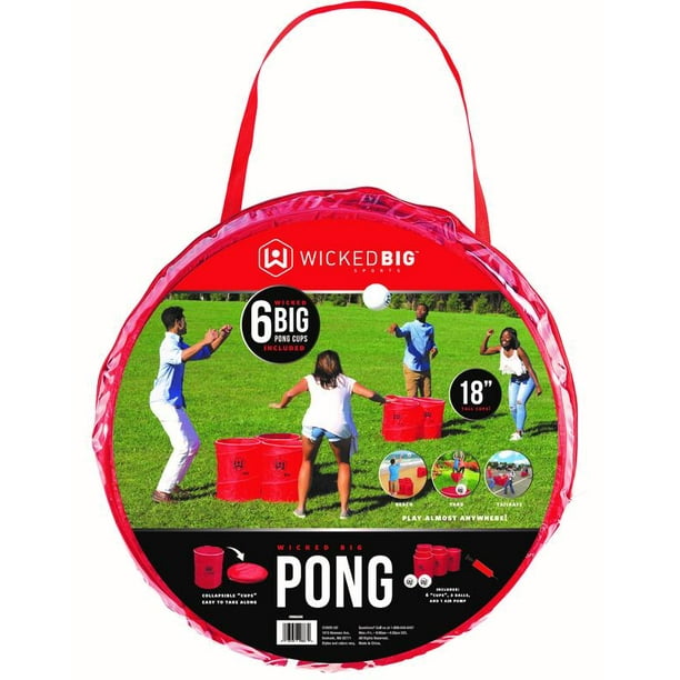 Wicked Big Sports Big Pong 14 inch Portable Outdoor Game
