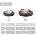 thumbnail image 5 of Sanmadrola Cat beds for Indoor Cats, 20 inches Donut Dog Beds for Small Dogs, Faux Fur Corduroy Fleece Round Calming Pet Beds, Washable Non-Slip Puppy Kitten Bed, Fits up to 15 lbs Pets, Dark Gray, 5 of 8
