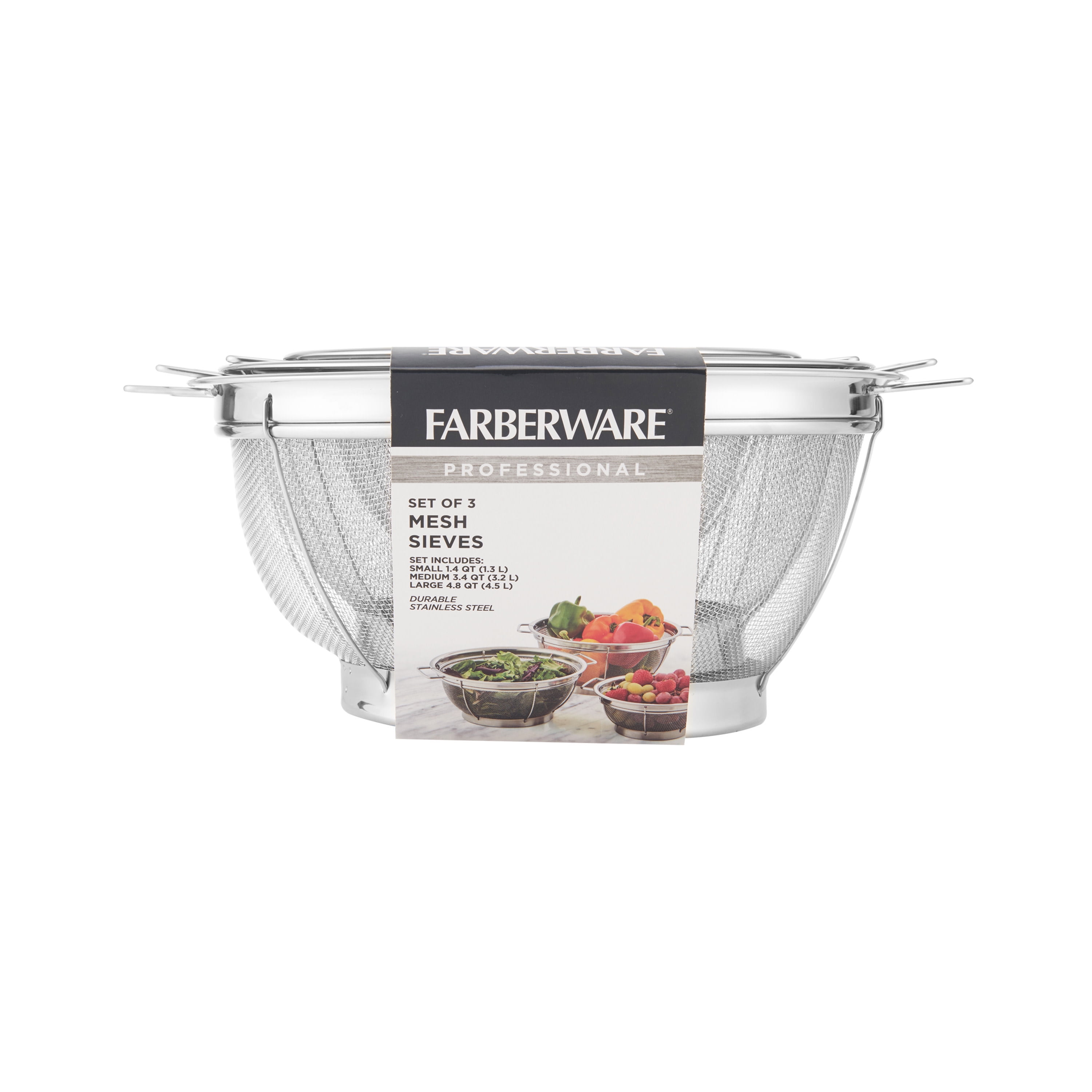 Farberware Set Professionale di 3 Colini, Include Piccole, Medie e