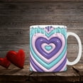 thumbnail image 5 of EUDIDV Decorative Ceramic Mug Three-dimensional Visuals Effects Mugs Valentine's Day Heart Ceramic Coffee Mark Cup Couple Water Cup For Him Or Her Gift Large Ceramic Mug, 5 of 5