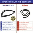 thumbnail image 4 of Whole Parts Refrigerator French Door Seal Gasket, Black Color, Part# WPW10436248 - Replacement & Compatible with Some Amana, Jenn Air, Kitchen Aid, Maytag, Whirlpool and Kenmore Refrigerators, 4 of 7