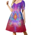 thumbnail image 3 of Vestido de manga corta Estrella - Flor de la Vida Vestido de mujer Vestidos de fiesta, 3 of 7