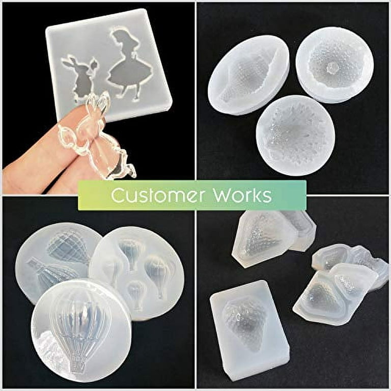 32 oz Silicone Mold Kit, Food-grade Silicone for Mold Making, Translucent Silicone for Silicone Rubber Mold, 1:1 Mix Molding Silicone, Easy to Make