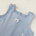 thumbnail image 4 of Fancifize Girls Summer Tank Dress Casual Crewneck Shift Sleeveless Dresses Kids Knee Length Ruffle Hem Sundress, 4 of 6
