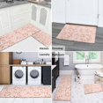 thumbnail image 5 of Pioneer Flower Floral Print Pattern Kitchen Rugs Sets Of 2, Anti Fatigue Non Slip Washable Floor Mats for Kitchen Sink Laundry, 17X30 Inch + 17X47 Inch, 5 of 6