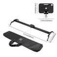 thumbnail image 6 of 32 inches / 80cm Camera Slider for DSLR, Aluminum Alloy Dolly Track Video Stabilizer Rail System w/ 17.6lbs/8kg Loading for Cinematic Film Video Footage Studio Photography, Fits Sony Canon Nikon, 6 of 6